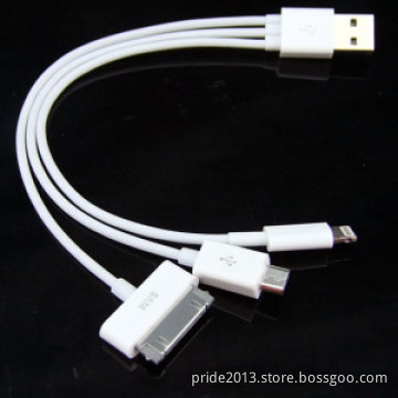 3 in 1 USB Data Cable, 8pin USB Data Cable, 30pin USB Data Cable
